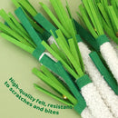 5pcs Simulation Scallion Cat Chewing Toy with Silvervine Bell Felt Interactive