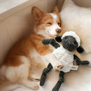 Lamb Shape Pet Chew Toy with Squeaker Soft for Dogs Puppies Play