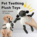 Lamb Shape Pet Chew Toy with Squeaker Soft for Dogs Puppies Play