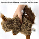 Simulation Squirrel Plush Dog Toy Interactive Squeaky Chew for Puppies