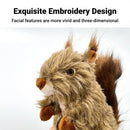 Simulation Squirrel Plush Dog Toy Interactive Squeaky Chew for Puppies