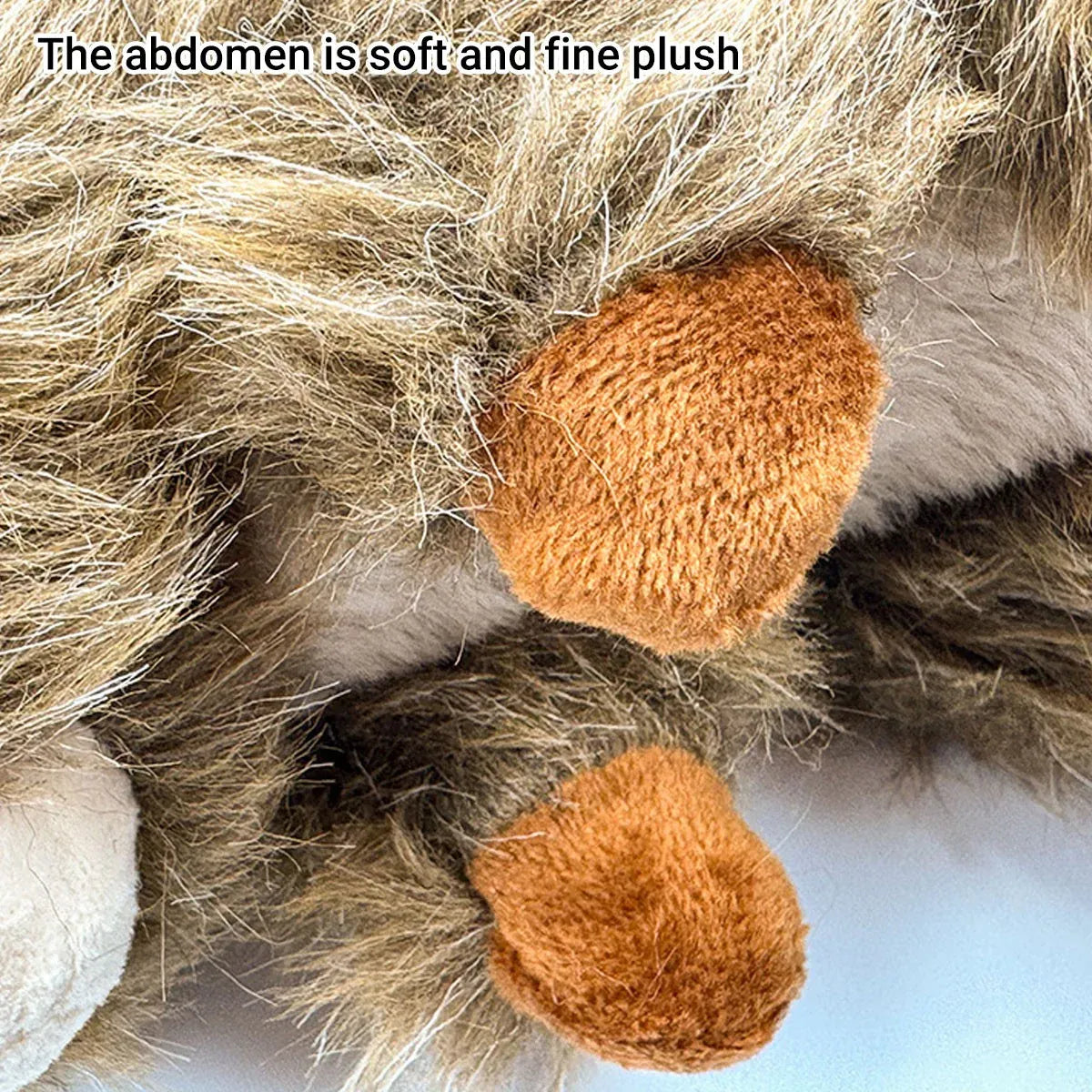 Simulation Squirrel Plush Dog Toy Interactive Squeaky Chew for Puppies