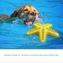 Pet Starfish Floating Dog Toy Audible Water Toy for Dogs Interactive Play Fun - Lake Blue