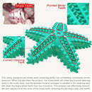 Pet Starfish Floating Dog Toy Audible Water Toy for Dogs Interactive Play Fun - Lake Blue