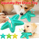 Pet Starfish Floating Dog Toy Audible Water Toy for Dogs Interactive Play Fun - Yellow