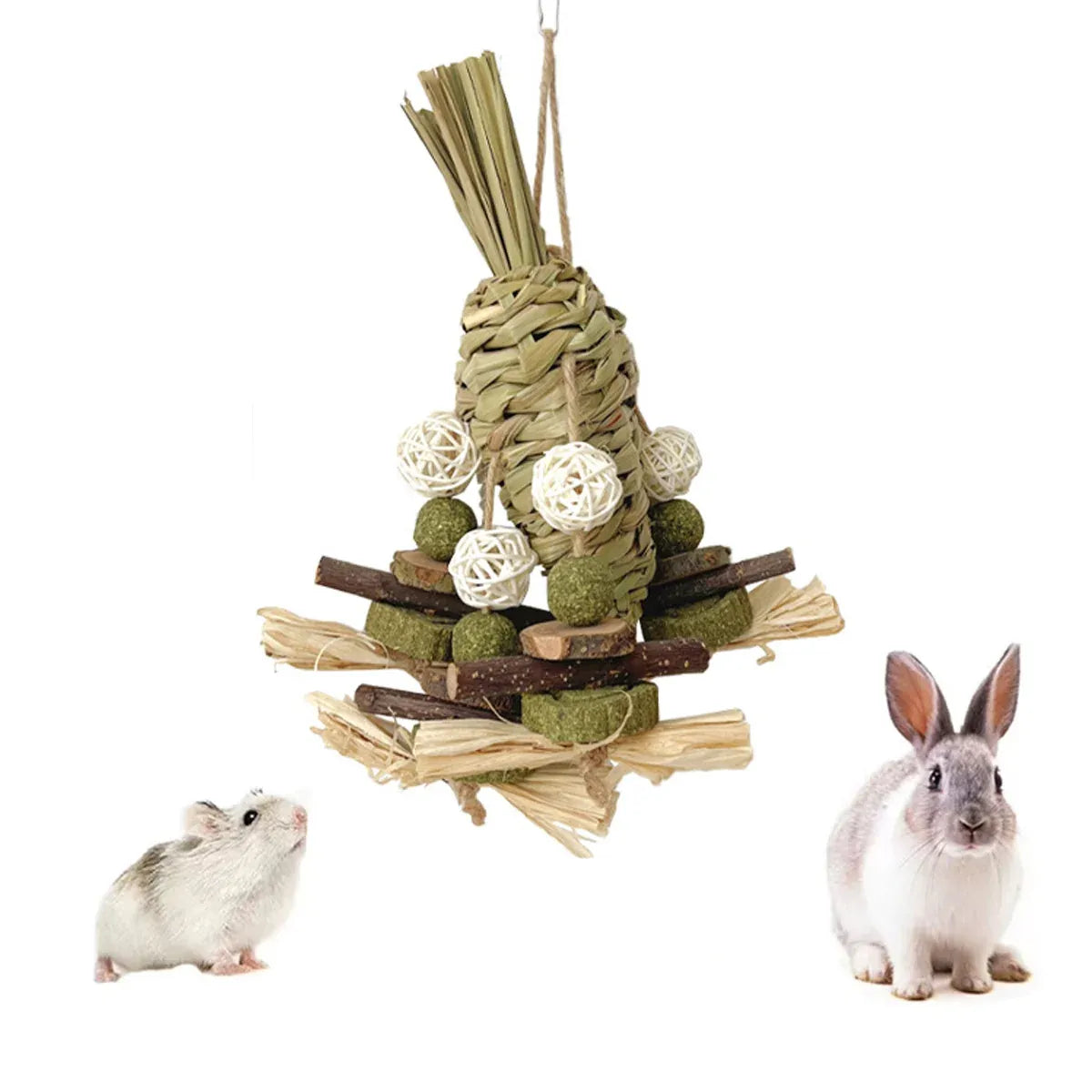 Rabbit Chinchilla Chew Toy Molar Toy Safe Non Toxic Promotes Dental Health