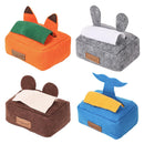 Dog Sniff Training Toy Plush Scent Training Aid for Puppies Interactive Pet Toy - Brown