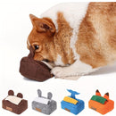 Dog Sniff Training Toy Plush Scent Training Aid for Puppies Interactive Pet Toy - Brown