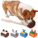 Dog Sniff Training Toy Plush Scent Training Aid for Puppies Interactive Pet Toy - Grey