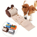 Dog Sniff Training Toy Plush Scent Training Aid for Puppies Interactive Pet Toy - Grey