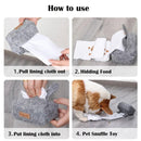 Dog Sniff Training Toy Plush Scent Training Aid for Puppies Interactive Pet Toy - Orange