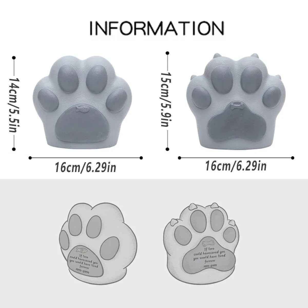 Creative Pet Urn for Cats and Dogs Animals Memorial Coffin Box Pet Supply - Cat