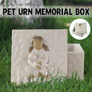 Resin Animal Pet Urn For Dogs Cats Moistureproof Memorial Storage For Pet Ashes - Dog
