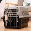 Portable Pet Travel Carrier Crate for Dog Cat Rabbit Ventilated Transport Box - Orange