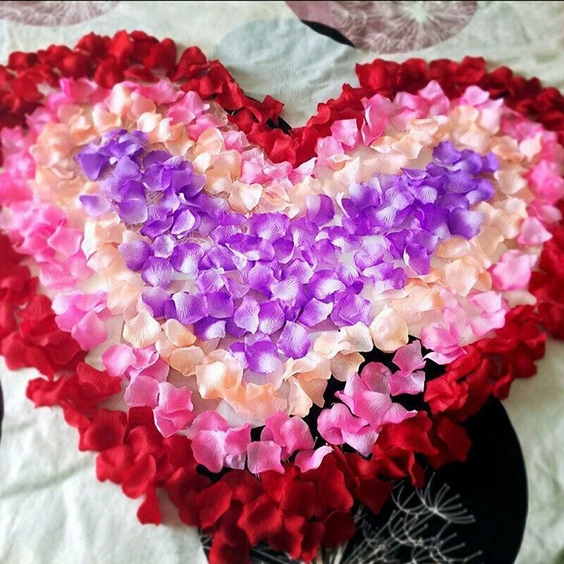 1000 PCS Silk Rose Petals Elegant Wedding or Event Decoration - Champagne