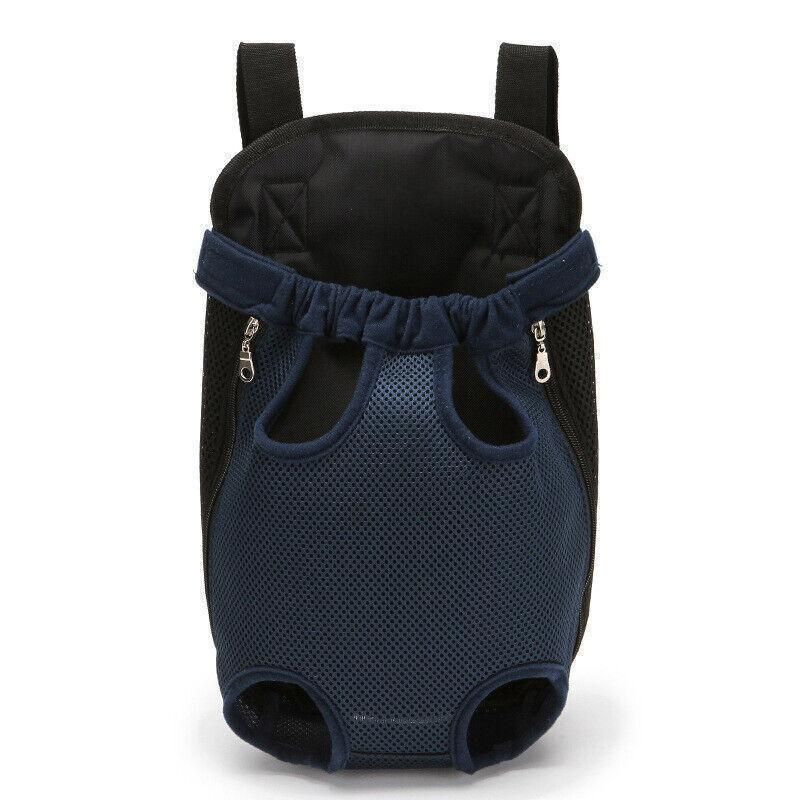 M Size Pet Carrier Dog Cat Puppy Front Back Backpack Shoulder Carry Sling Pouch Bag - Black