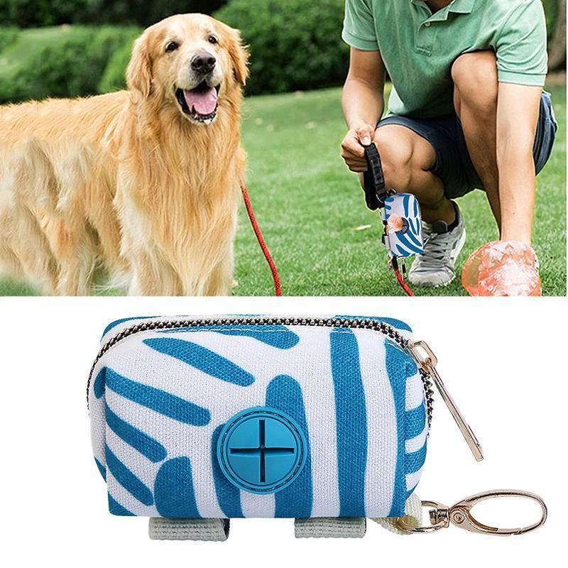 Essential Outdoor Dog Poop Bag Holder for Easy Cleanup - Grey