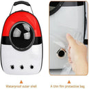 Cat Dog Backpack Carrier Breathable Pet Carrier Bag for Outdoor Travel - Red with White