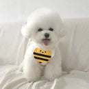 Pet Bandana Bib for Cats and Dogs Triangle Saliva Scarf for Decoration or Daily Use - Honeybee