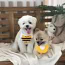 Pet Bandana Bib for Cats and Dogs Triangle Saliva Scarf for Decoration or Daily Use - Yellow Flower
