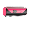 Pet Dog Cat Hair Fur Deshedding Shedding Trimmer Tool Grooming Roll Comb Brush - Red