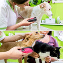Pet Dog Cat Hair Fur Deshedding Shedding Trimmer Tool Grooming Roll Comb Brush - Red