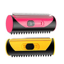 Pet Dog Cat Hair Fur Deshedding Shedding Trimmer Tool Grooming Roll Comb Brush - Yellow