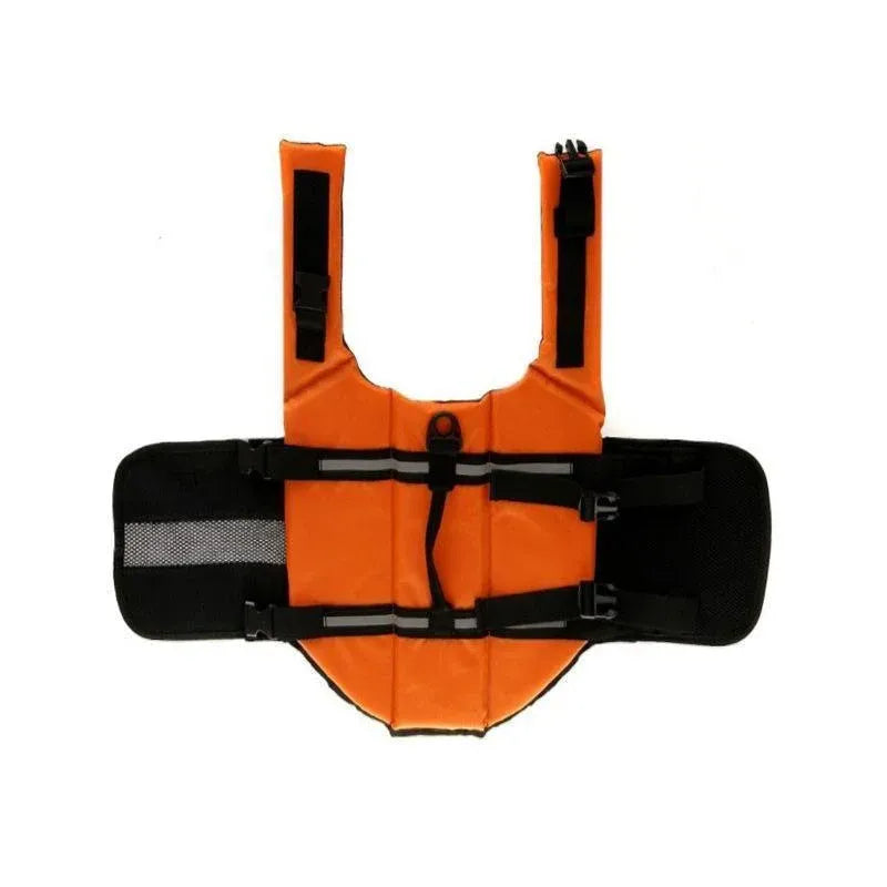 Dog Life Jacket Buoyancy Vest Float Aid for Swimming and Boating Orange - S