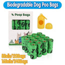 Biodegradable & Compostable Dog Poo Bags Pet Poop Bag Garbage Disposable Clean - 8 Rolls(120 Bags)