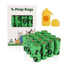 Biodegradable & Compostable Dog Poo Bags Pet Poop Bag Garbage Disposable Clean - 8 Rolls(120 Bags)