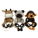 Unstuffed Plush Dog Puppy Pet Squeaker Toys Squeaky Funny Interactive Chew Toy - Monkey