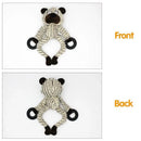 Unstuffed Plush Dog Puppy Pet Squeaker Toys Squeaky Funny Interactive Chew Toy - Monkey