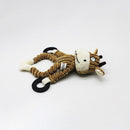 Unstuffed Plush Dog Puppy Pet Squeaker Toys Squeaky Funny Interactive Chew Toy - Monkey