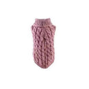 Puppy Dog Jumper Winter Warm Knitted Sweater Pet Clothes Small Dogs Coat Thermal XL - Leather Pink