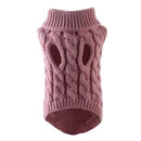 Puppy Dog Jumper Winter Warm Knitted Sweater Pet Clothes Small Dogs Coat Thermal XL - Leather Pink