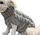 Puppy Dog Jumper Winter Warm Knitted Sweater Pet Clothes Small Dogs Coat Thermal XL - Leather Pink