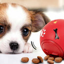 11cm Dog Pet Fun Tough-Treat Ball Tumbler Mental Food Dispenser Feeder Puzzle Toy - Blue