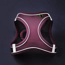 Pet Dog Harness Adjustable Reflective Breathable Outdoor Collars Strap Cat Leash Yellow - L