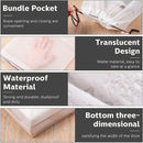 25PCS Portable Travel Shoe Bags Sport Storage Pouch Drawstring Dust Organizer - Black-30*35cm