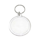 20PCS Keyring Clear Acrylic Photo Key Chain Picture Frame Blanks DIY Rings Gifts