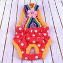 Female Pet Dog Cat Puppy Pant Menstrual Sanitary Nappy Diaper Wrap Underwear Red - XL
