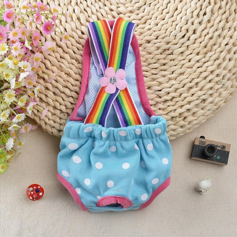 Female Pet Dog Cat Puppy Pant Menstrual Sanitary Nappy Diaper Wrap Underwear Red - L