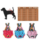 Female Pet Dog Cat Puppy Pant Menstrual Sanitary Nappy Diaper Wrap Underwear Red - XS