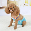 Female Pet Dog Cat Puppy Pant Menstrual Sanitary Nappy Diaper Wrap Underwear Red - XS