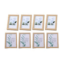 Photo Frame Display Stand Set DIY Wooden Picture Holder 8PCS Desktop Decoration
