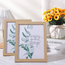 Photo Frame Display Stand Set DIY Wooden Picture Holder 8PCS Desktop Decoration