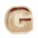 Wooden Piggy Bank Funny Letter or Guitar Coin Saving Money Box A–Z Gift Idea - G