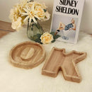 Wooden Piggy Bank Funny Letter or Guitar Coin Saving Money Box A–Z Gift Idea - P