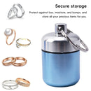 6Pcs Mini Sealed Metal Aluminum Tin Small Item Storage Jar Container Box Use - Silver