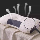 Ergonomic Contour Pillow Knitted Cotton Filling Neck Support for All Sleepers - 1PC